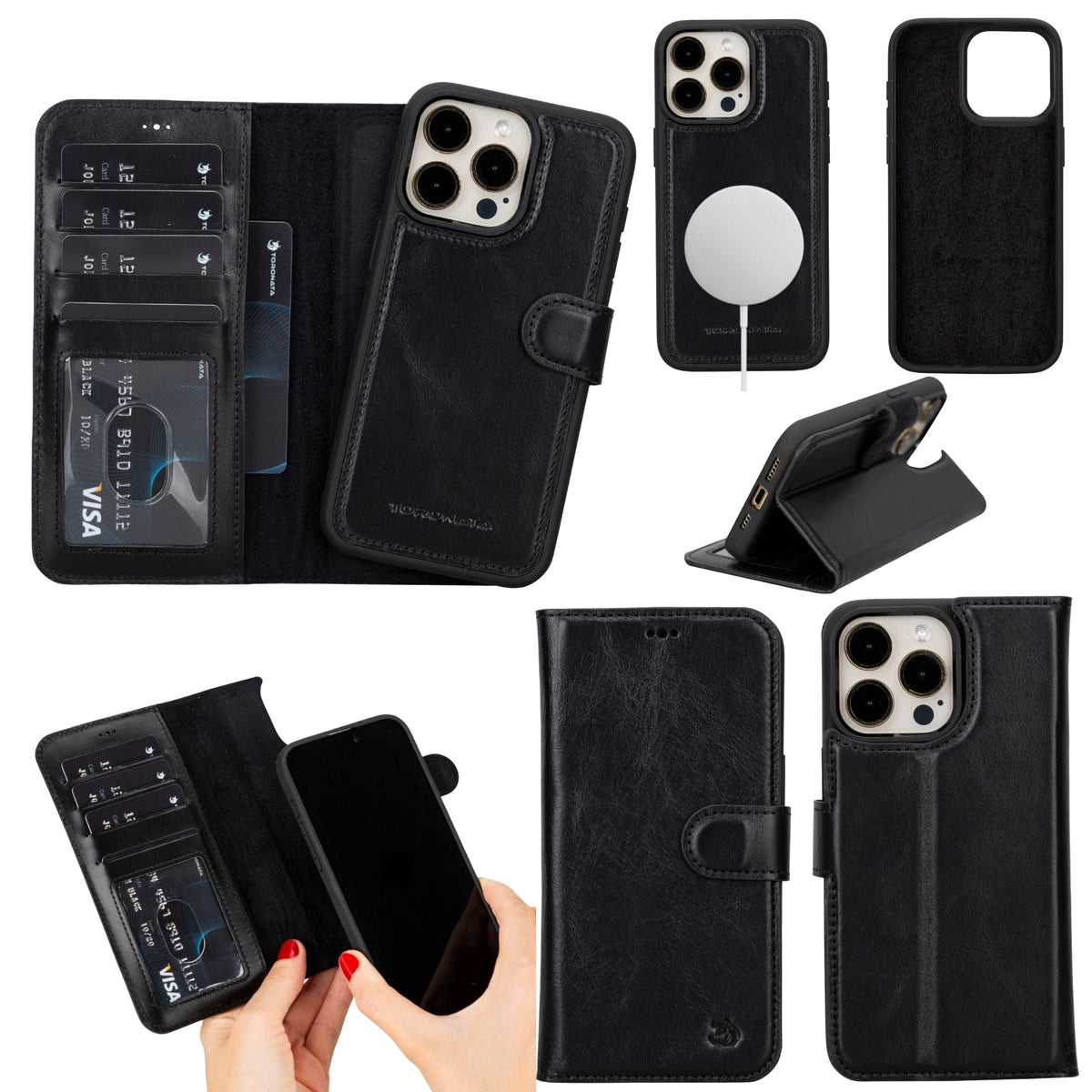 Casper Leather iPhone 14 Pro Wallet Case | MagSafe