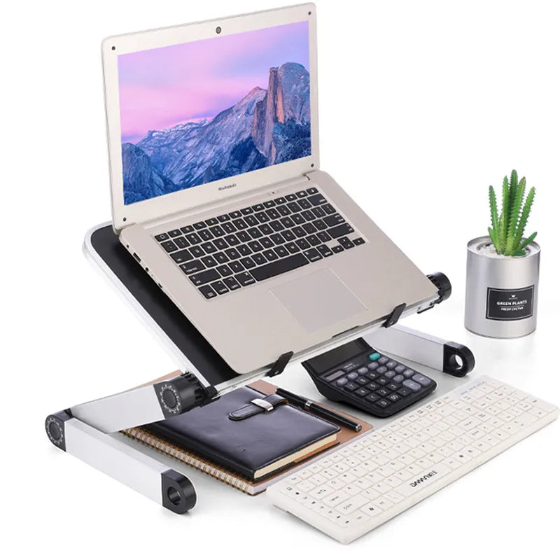Adjustable Folding Laptop Desk with Cooler Fan