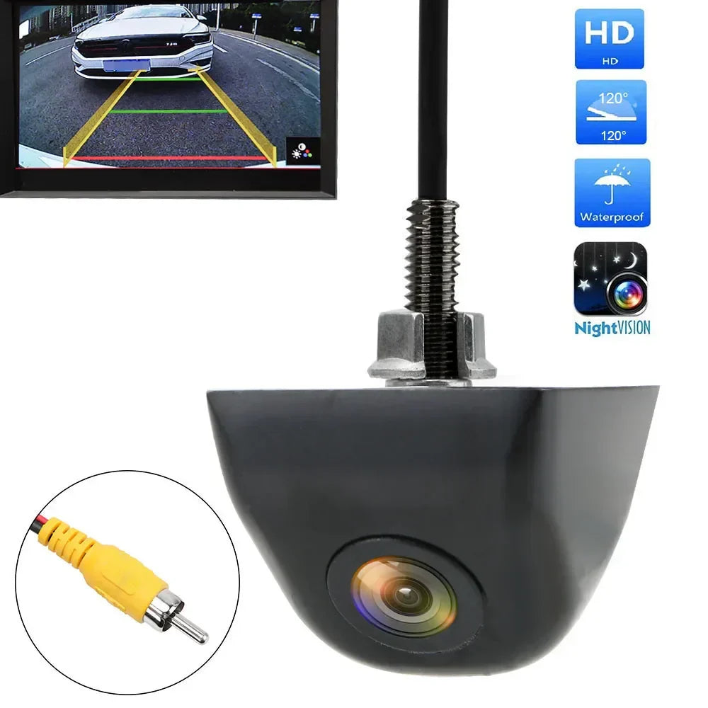 Car Reverse Rear View Camera HD Color Image Black