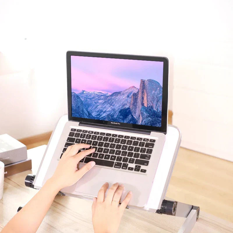 Adjustable Folding Laptop Desk with Cooler Fan
