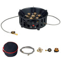 19800W Camping Stove 7-Core Fire Holes Black