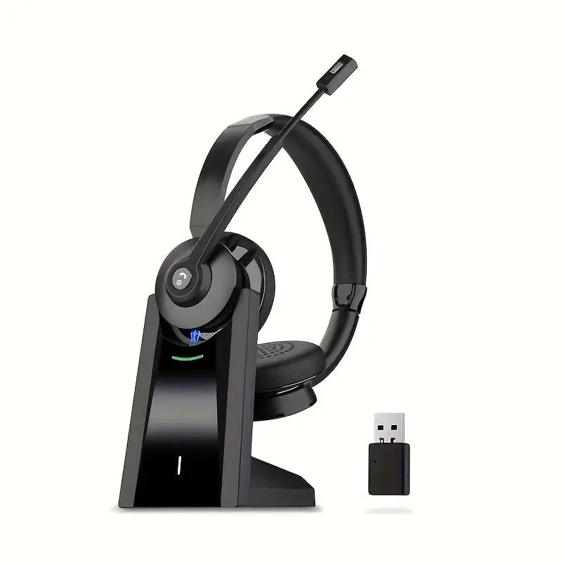AI Noise Cancelling Wireless Headset with Mic
