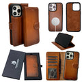 Vegas Premium Leather iPhone 15 Plus Wallet Case with MagSafe | Detachable RFID Blocking Luxury Wallet